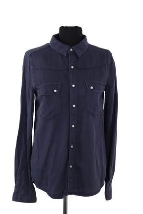 Chemise Ba&Sh Gris en Coton, taille XS - Seconde Main