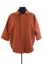 Chemise Ba&Sh Nitto Marron en Coton, taille S - Seconde Main