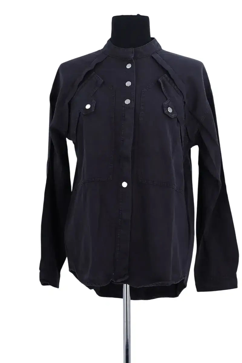 Chemise Ba&Sh Noir en Coton, taille S - Seconde Main