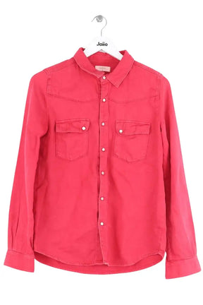 Chemise Ba&Sh Rouge en Coton, taille XS - Seconde Main