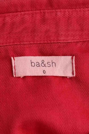 Chemise Ba&Sh Rouge en Coton