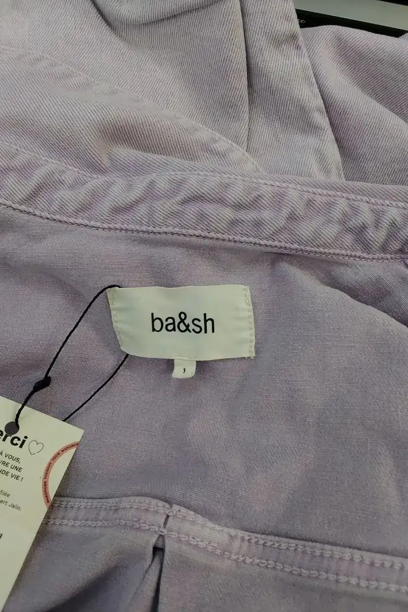 Chemise Ba&Sh Violet en Coton