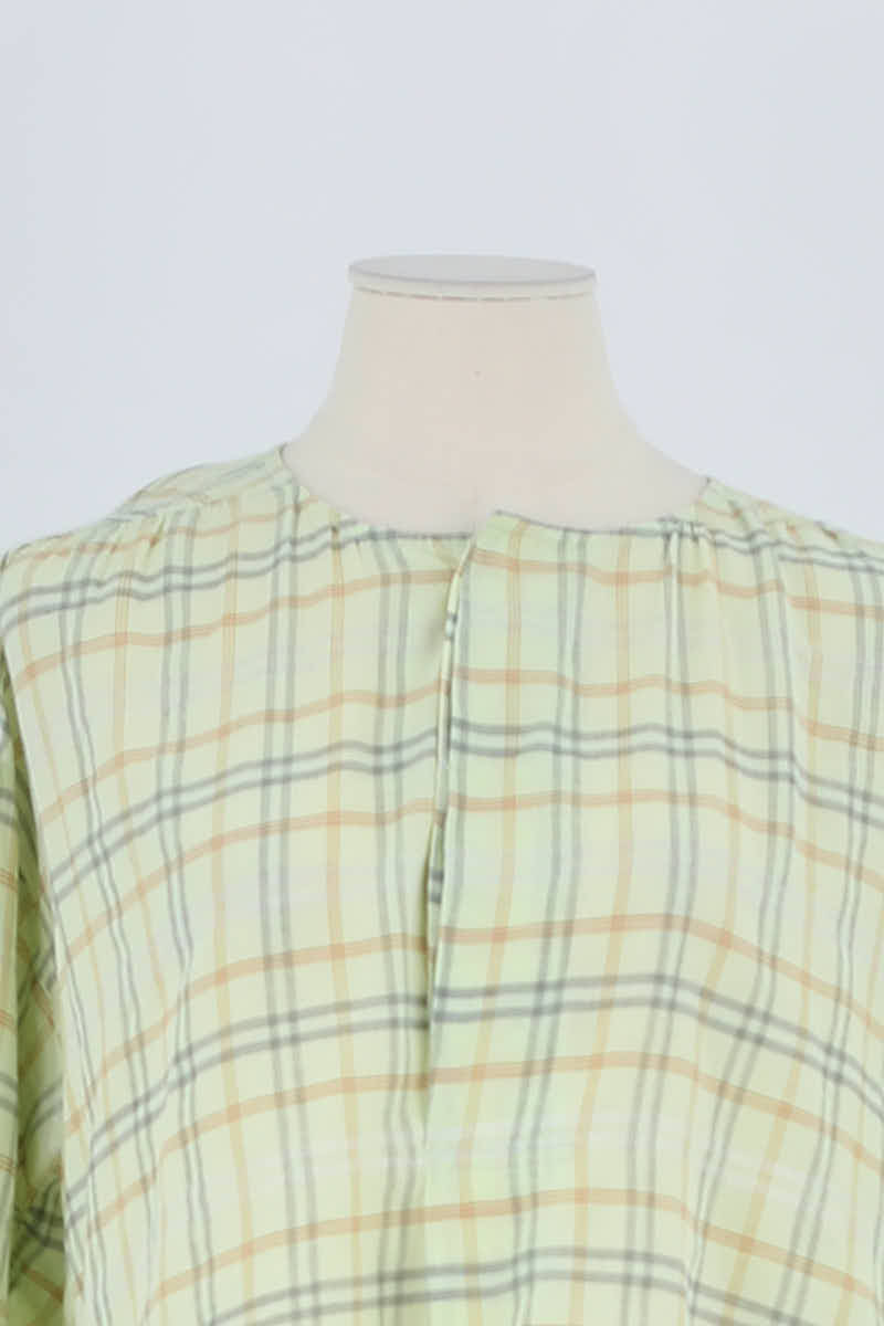 Chemise Bimba y Lola Vert en Coton