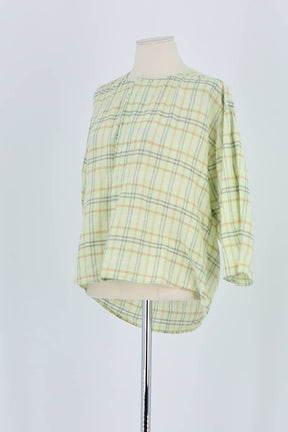 Chemise Bimba y Lola Vert en Coton