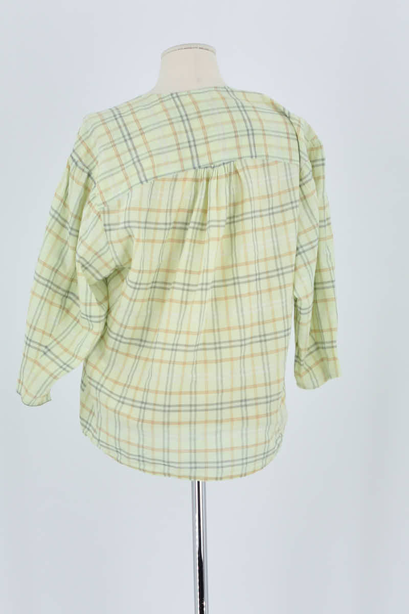 Chemise Bimba y Lola Vert en Coton