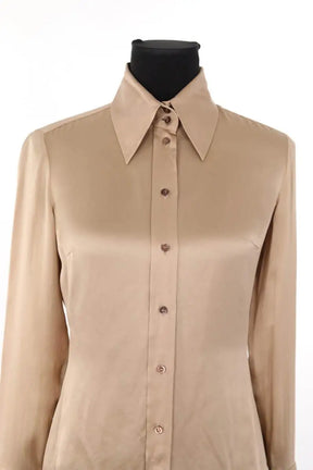 Chemise Boss Beige en Soie