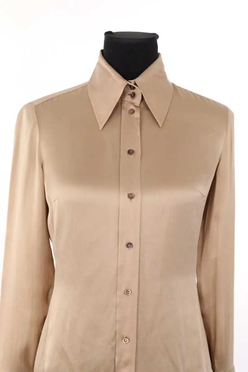 Chemise Boss Beige en Soie