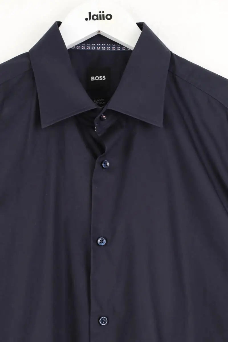 Chemise Boss Bleu en Coton
