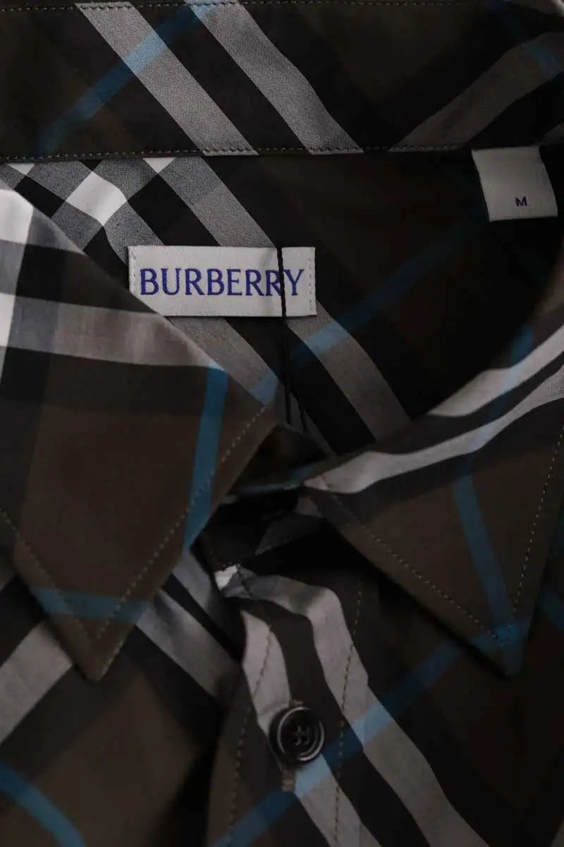 Chemise Burberry Kaki en Coton