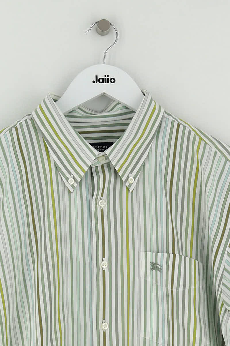 Chemise Burberry Vert en Coton
