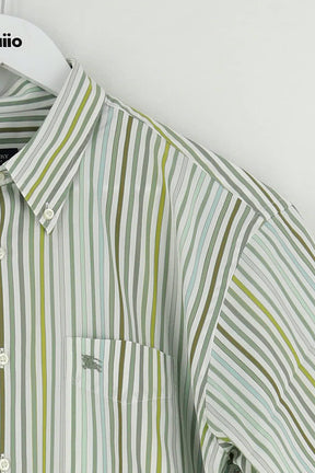 Chemise Burberry Vert en Coton