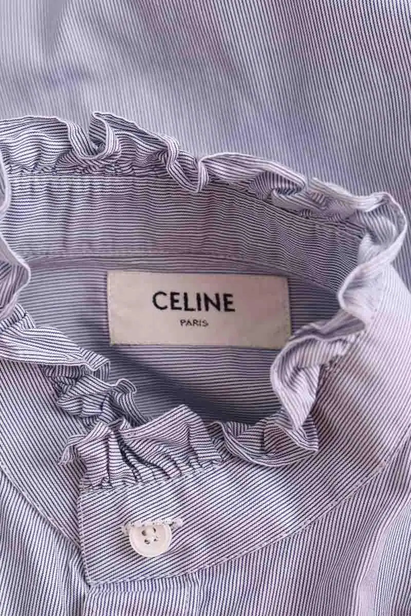 Chemise Celine Bleu en Coton