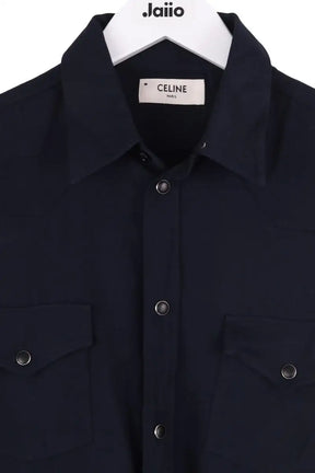 Chemise Celine Bleu en Synthétique