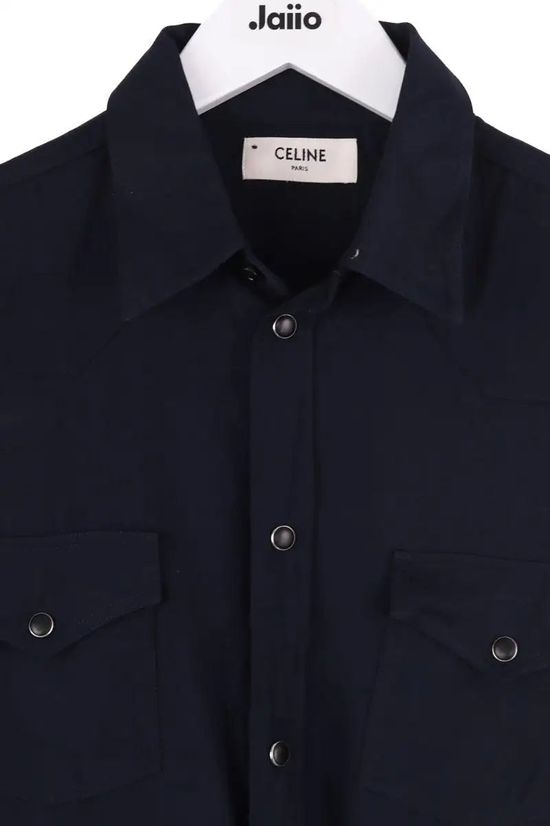 Chemise Celine Bleu en Synthétique