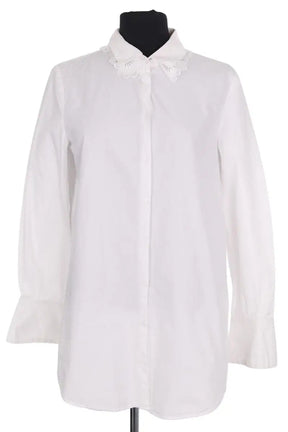 Chemise Claudie Pierlot Blanc en Coton, taille L - Seconde Main