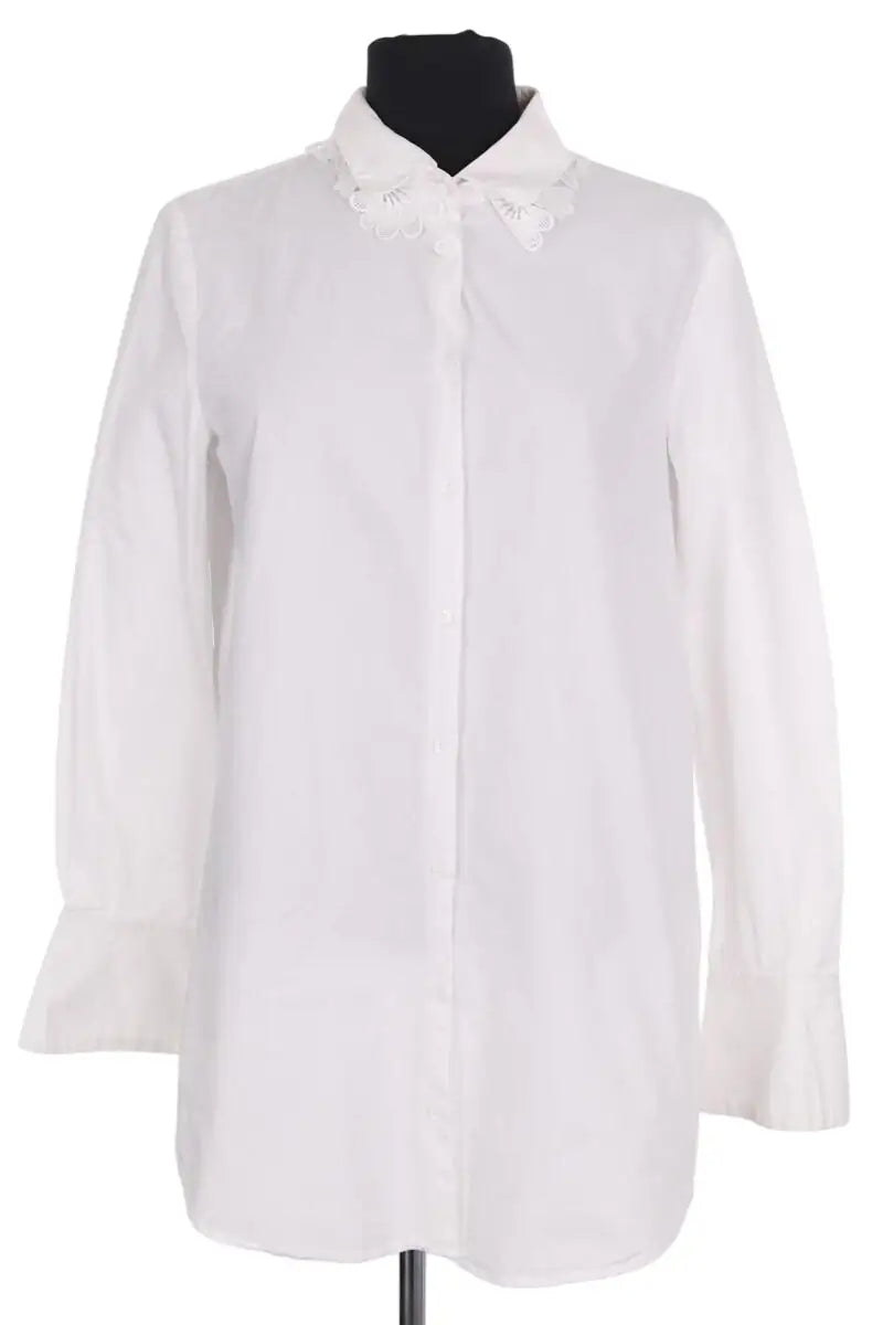 Chemise Claudie Pierlot Blanc en Coton, taille L - Seconde Main