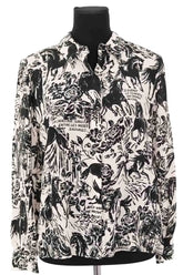 Chemise Claudie Pierlot Blanc en Soie, taille S - Seconde Main
