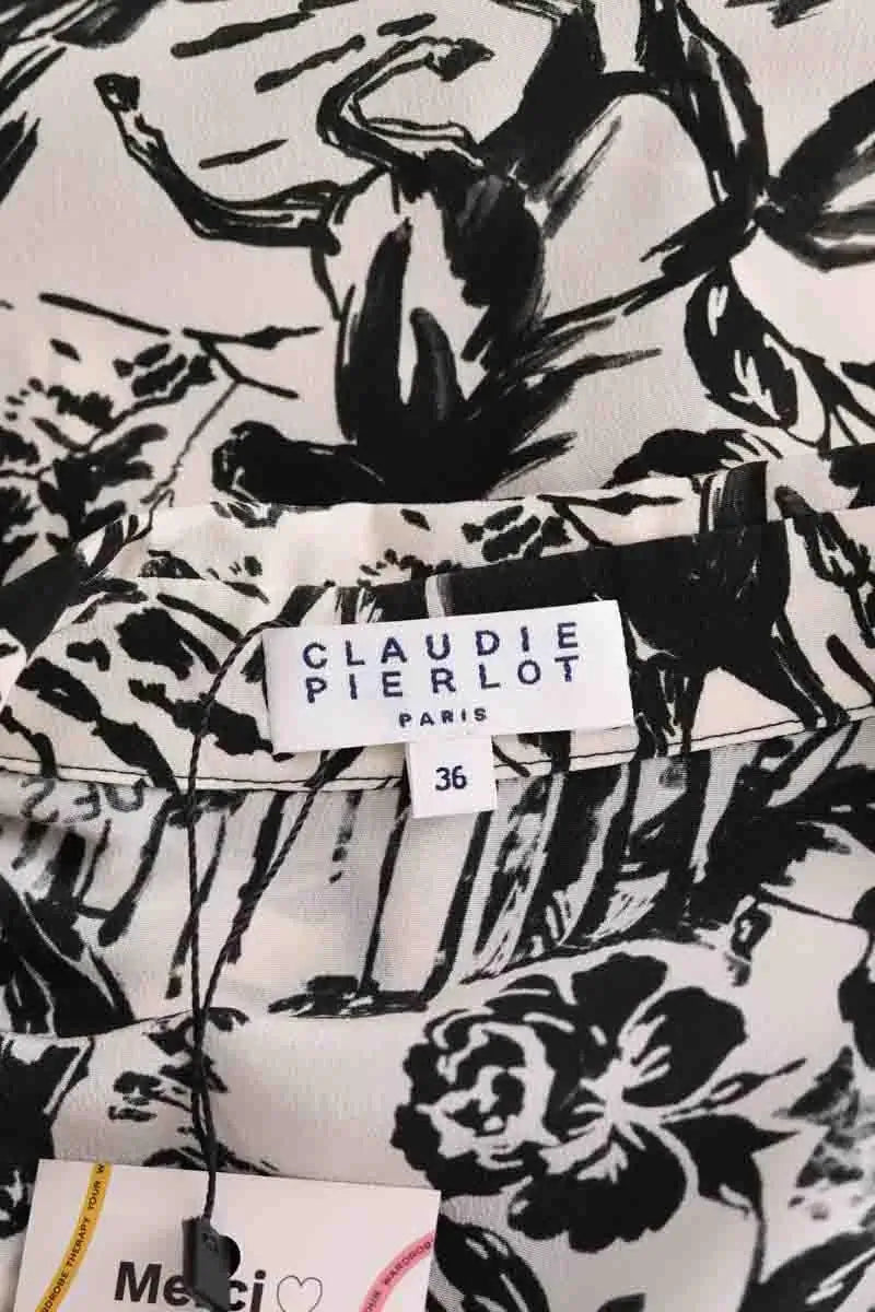 Chemise Claudie Pierlot Blanc en Soie