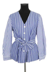 Chemise Claudie Pierlot Bleu en Coton, taille L - Seconde Main