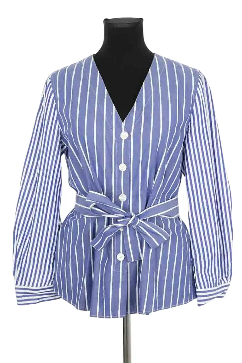 Chemise Claudie Pierlot Bleu en Coton, taille L - Seconde Main