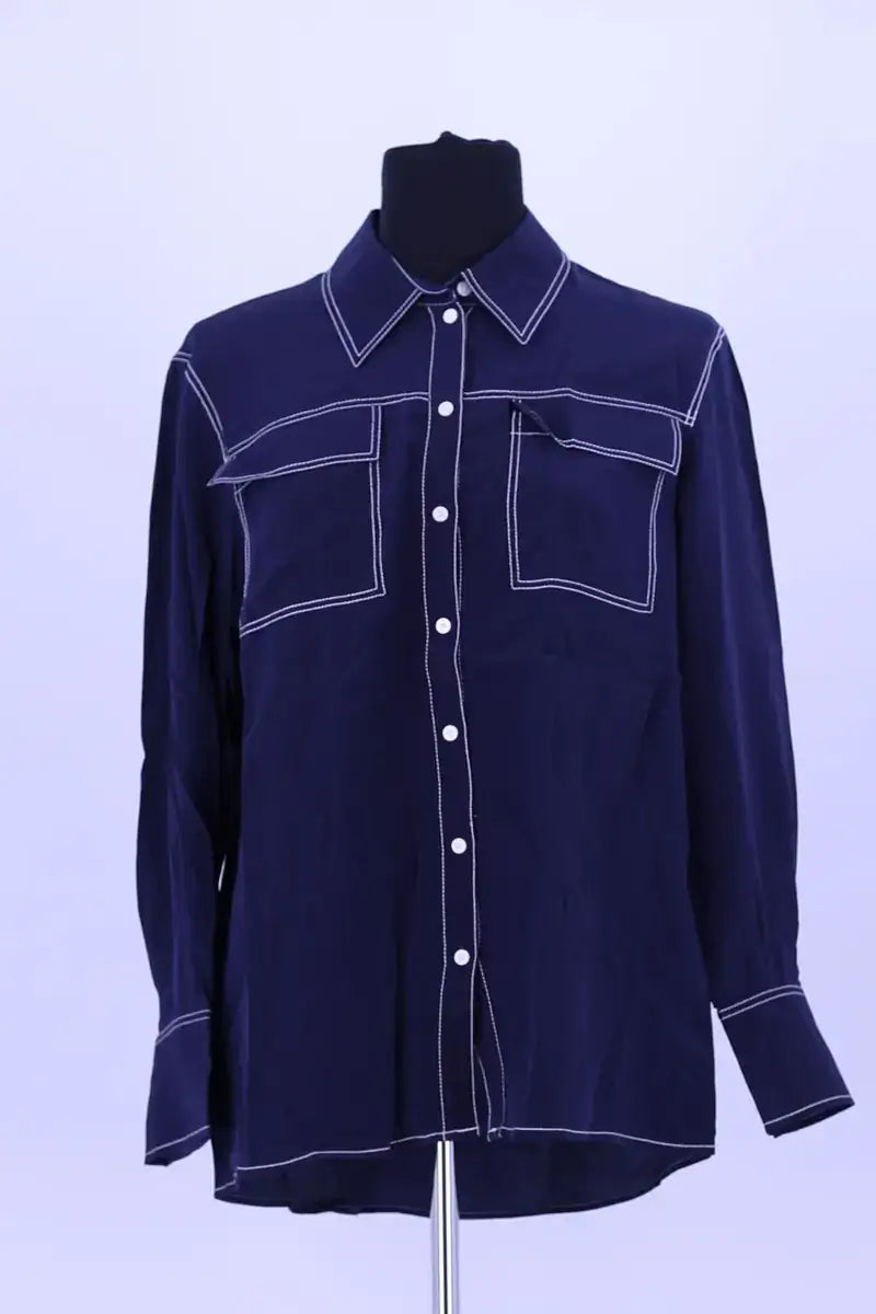 Chemise Claudie Pierlot Bleu en Soie