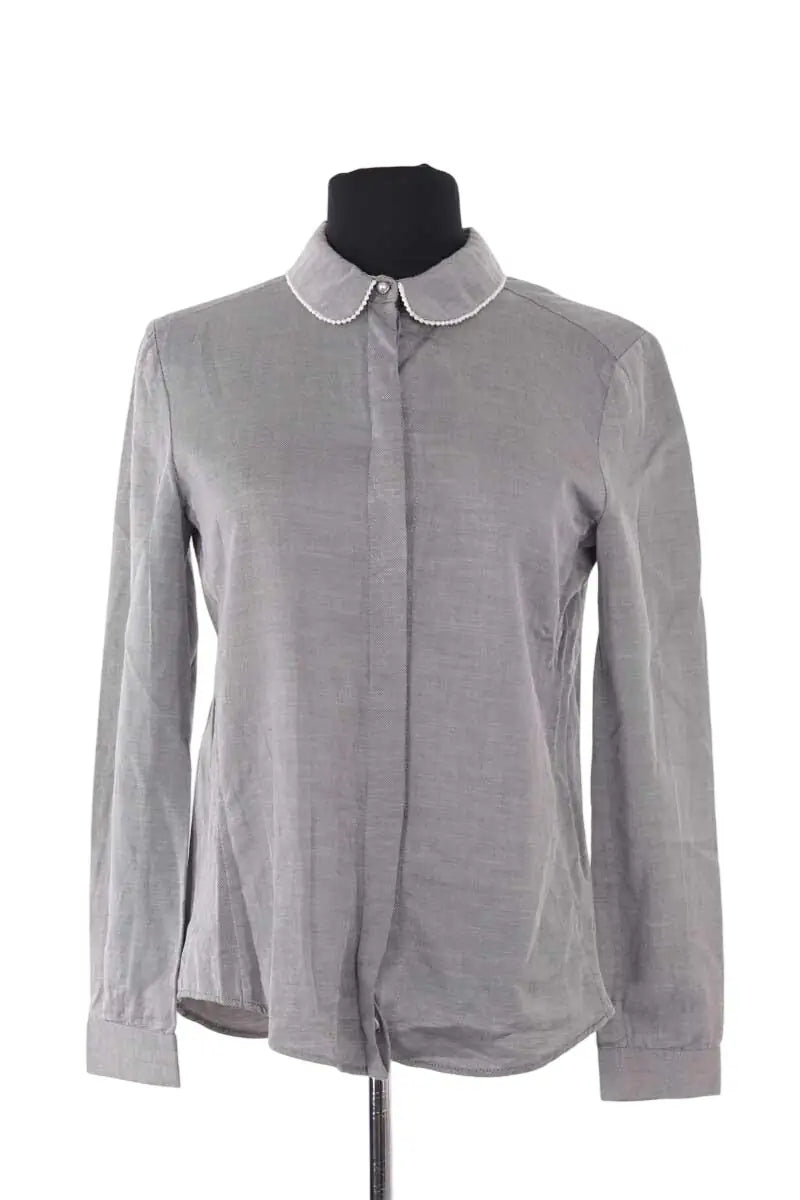 Chemise Claudie Pierlot Gris en Coton, taille M - Seconde Main