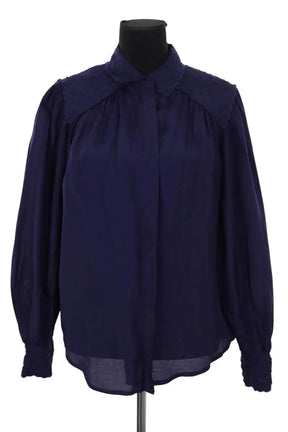 Chemise Claudie Pierlot Marine en Viscose, taille M - Seconde Main