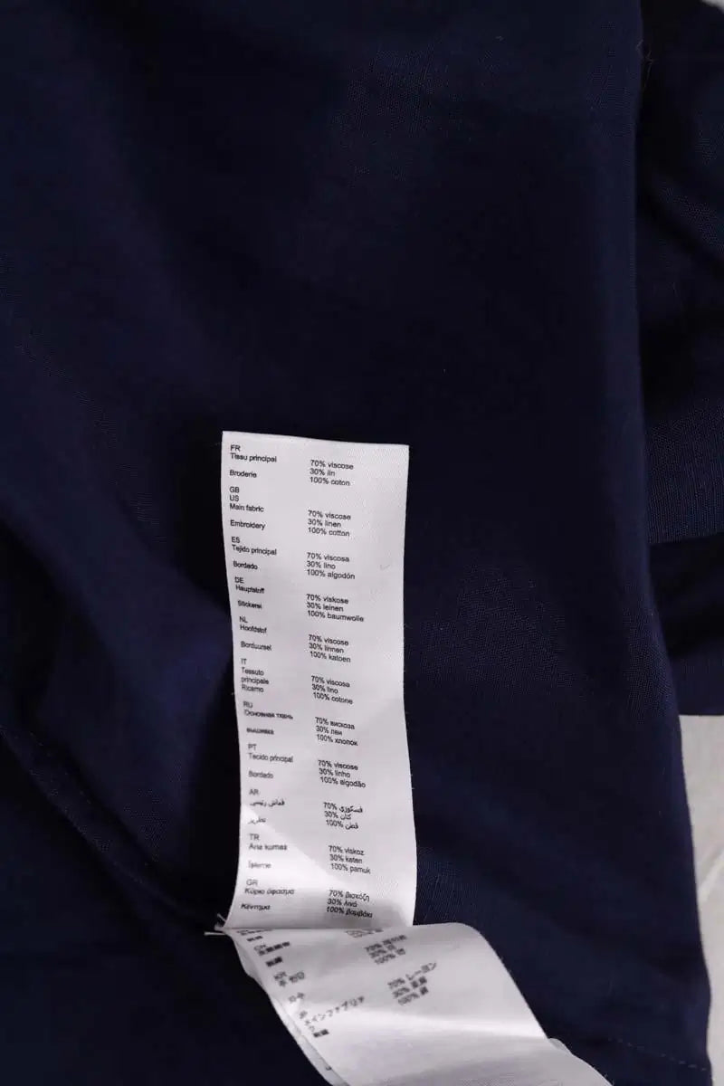 Chemise Claudie Pierlot Marine en Viscose
