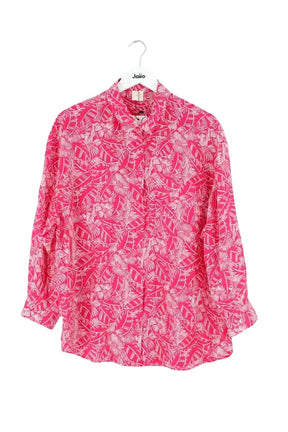 Chemise Des Petits Hauts Rose en Soie, taille M - Seconde Main