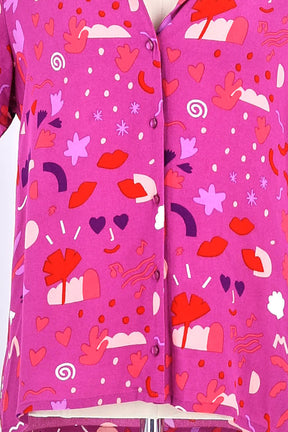 Chemise Des Petits Hauts Rose en Viscose