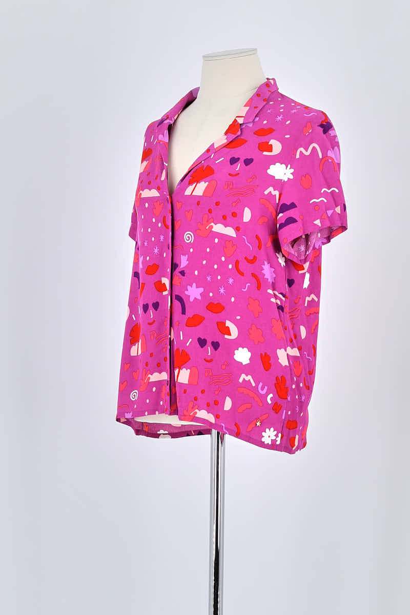Chemise Des Petits Hauts Rose en Viscose