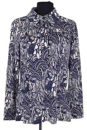 Chemise Diane Von Furstenberg Marine en Soie, taille M - Seconde Main
