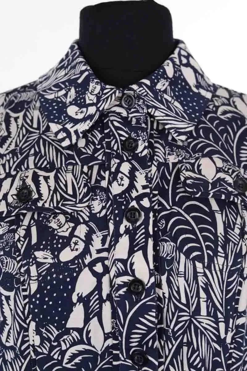 Chemise Diane Von Furstenberg Marine en Soie