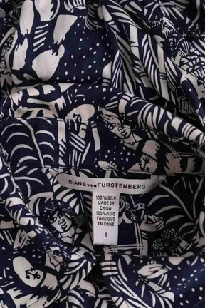 Chemise Diane Von Furstenberg Marine en Soie