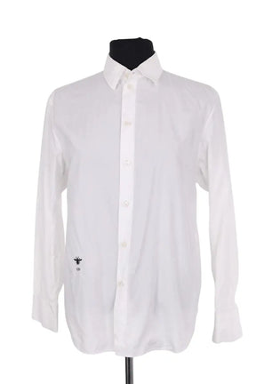 Chemise Dior Blanc en Coton, taille S - Seconde Main