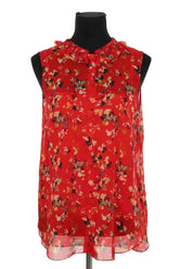 Chemise Dior Rouge en Soie, taille M - Seconde Main