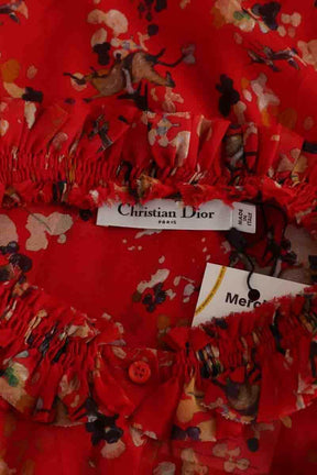 Chemise Dior Rouge en Soie