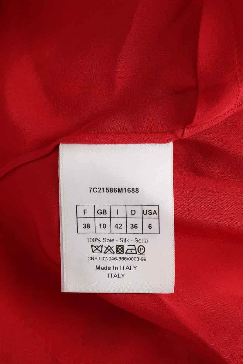 Chemise Dior Rouge en Soie