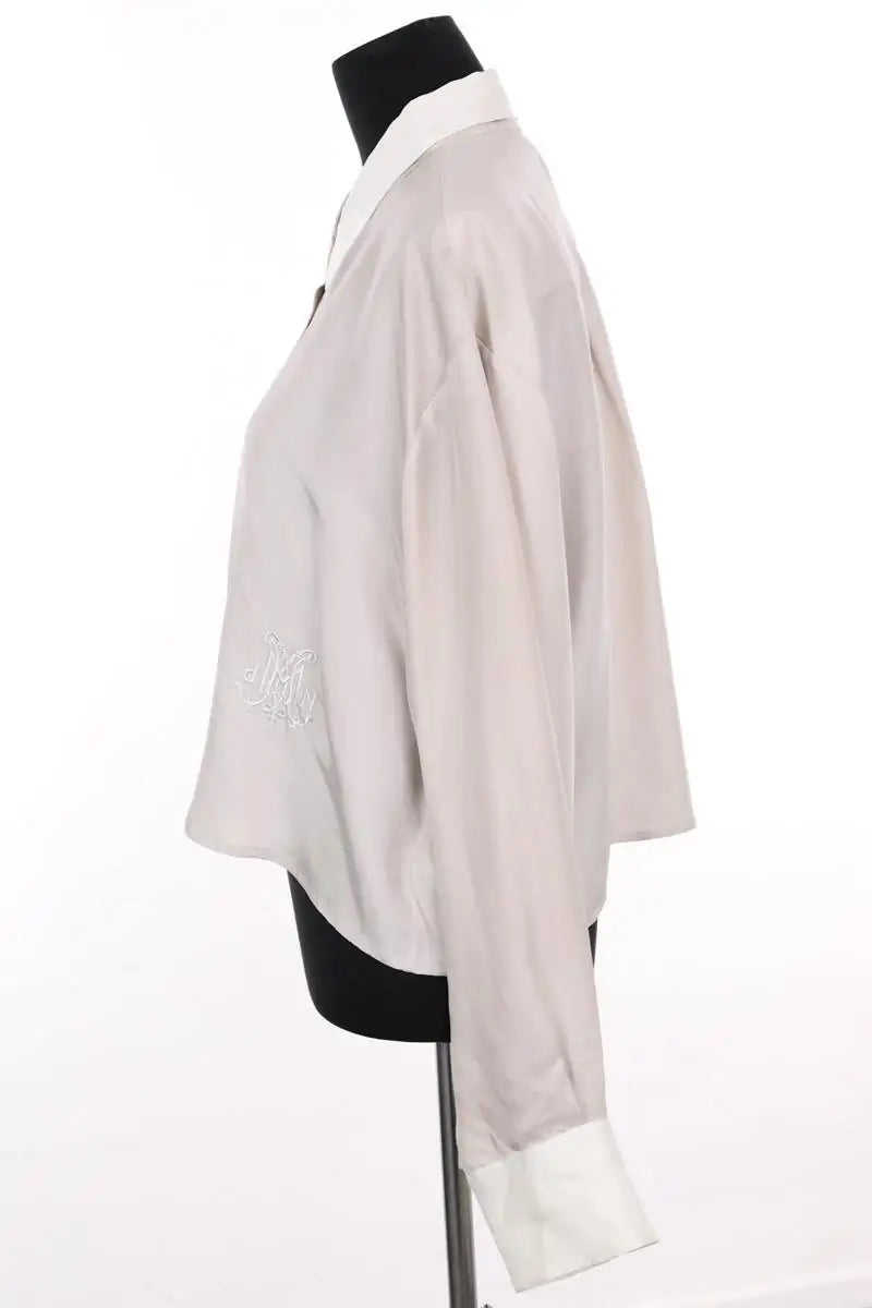 Chemise DMN Beige en Soie