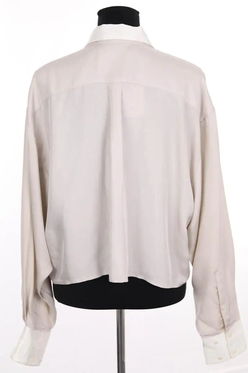 Chemise DMN Beige en Soie