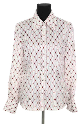 Chemise DMN Blanc en Soie, taille XS - Seconde Main