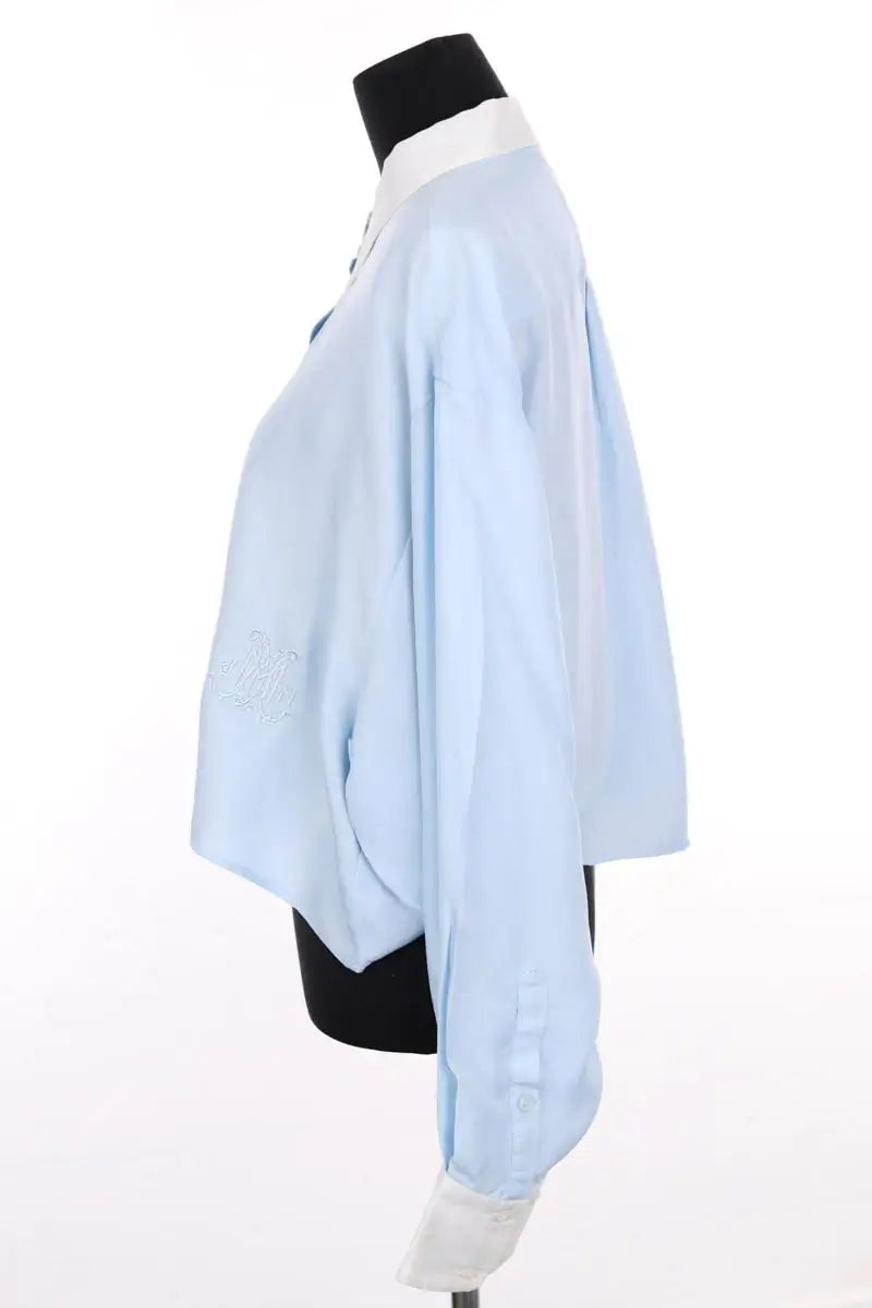 Chemise DMN Bleu en Soie