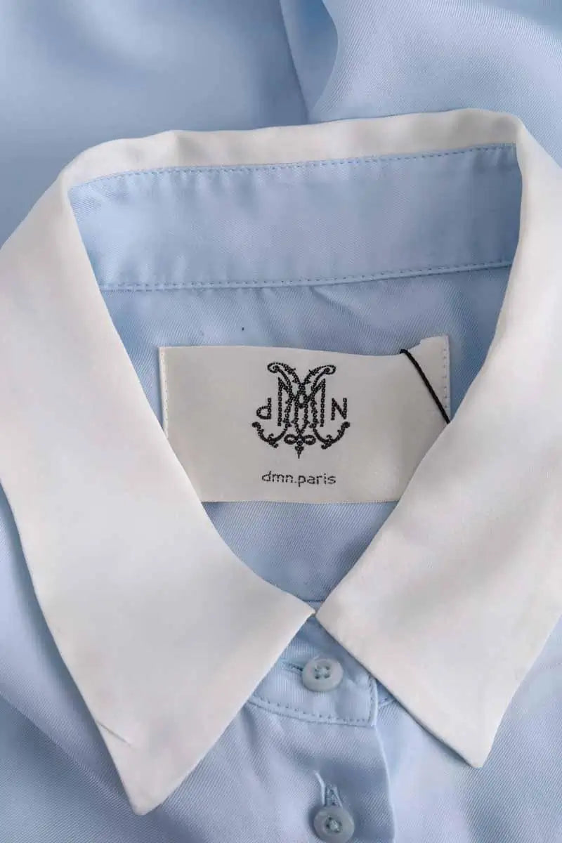 Chemise DMN Bleu en Soie