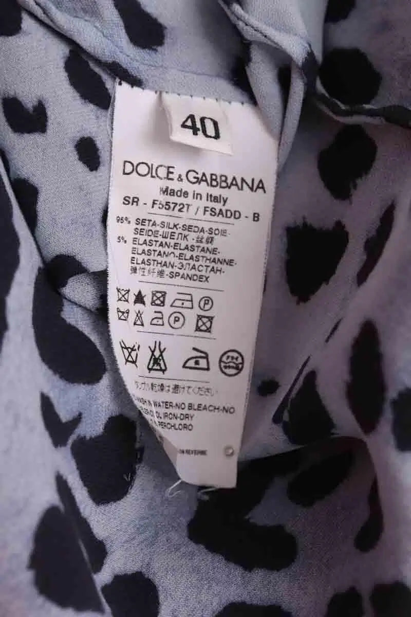 Chemise Dolce & Gabbana Bleu en Soie