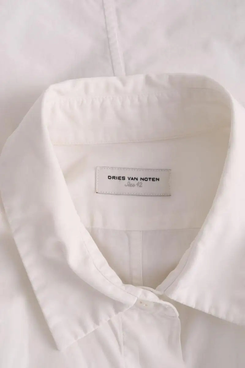 Chemise Dries Van Noten Blanc en Coton