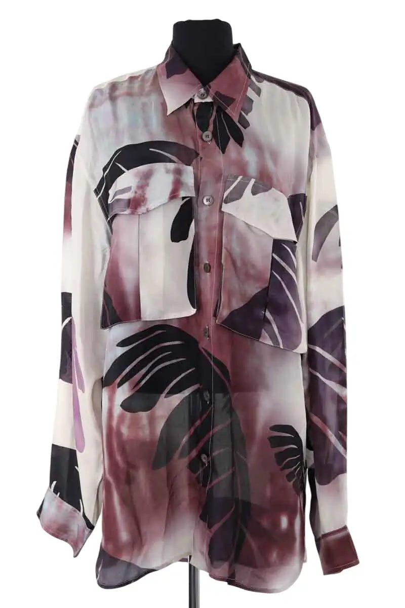 Chemise Dries Van Noten Violet en Soie, taille M - Seconde Main