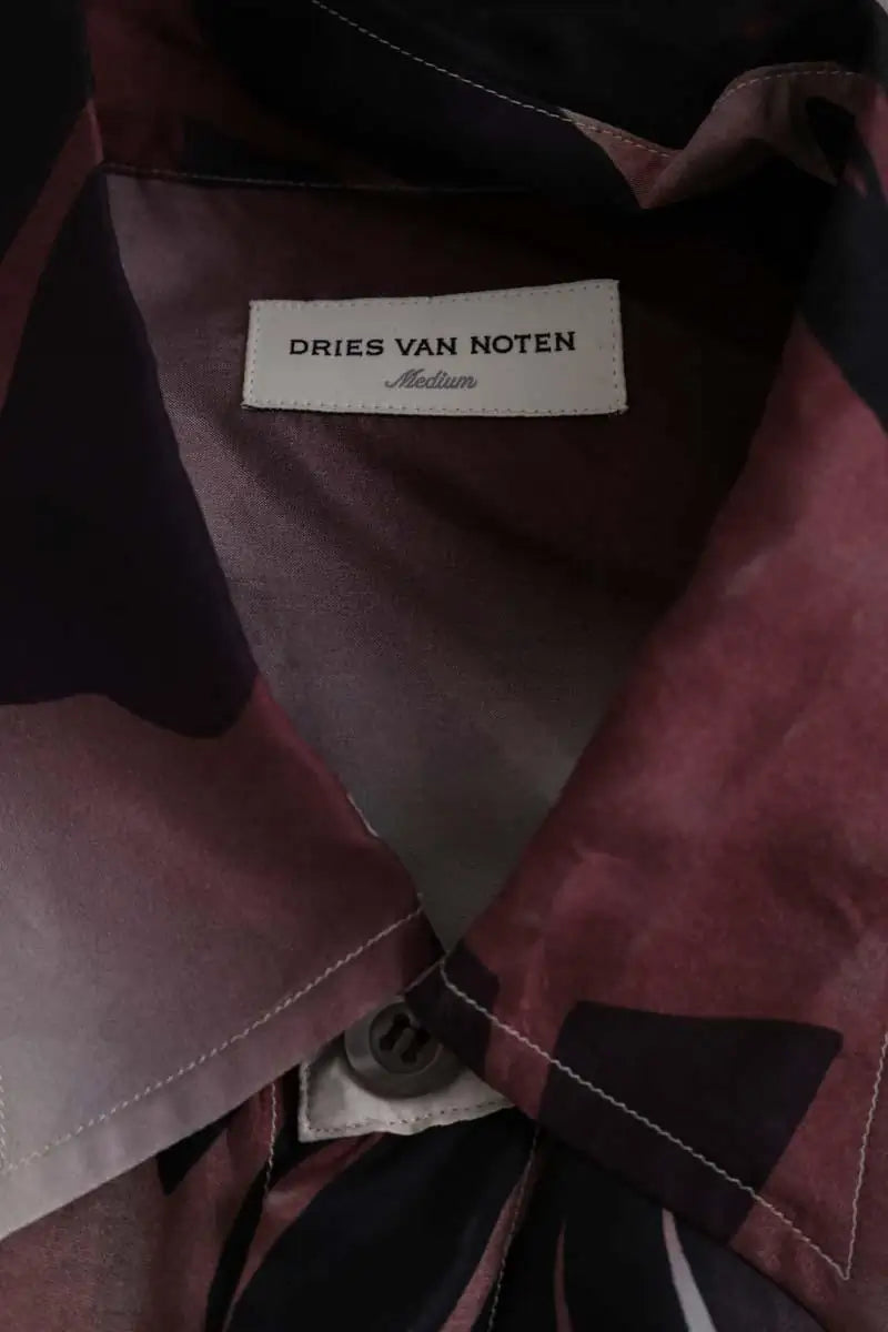Chemise Dries Van Noten Violet en Soie