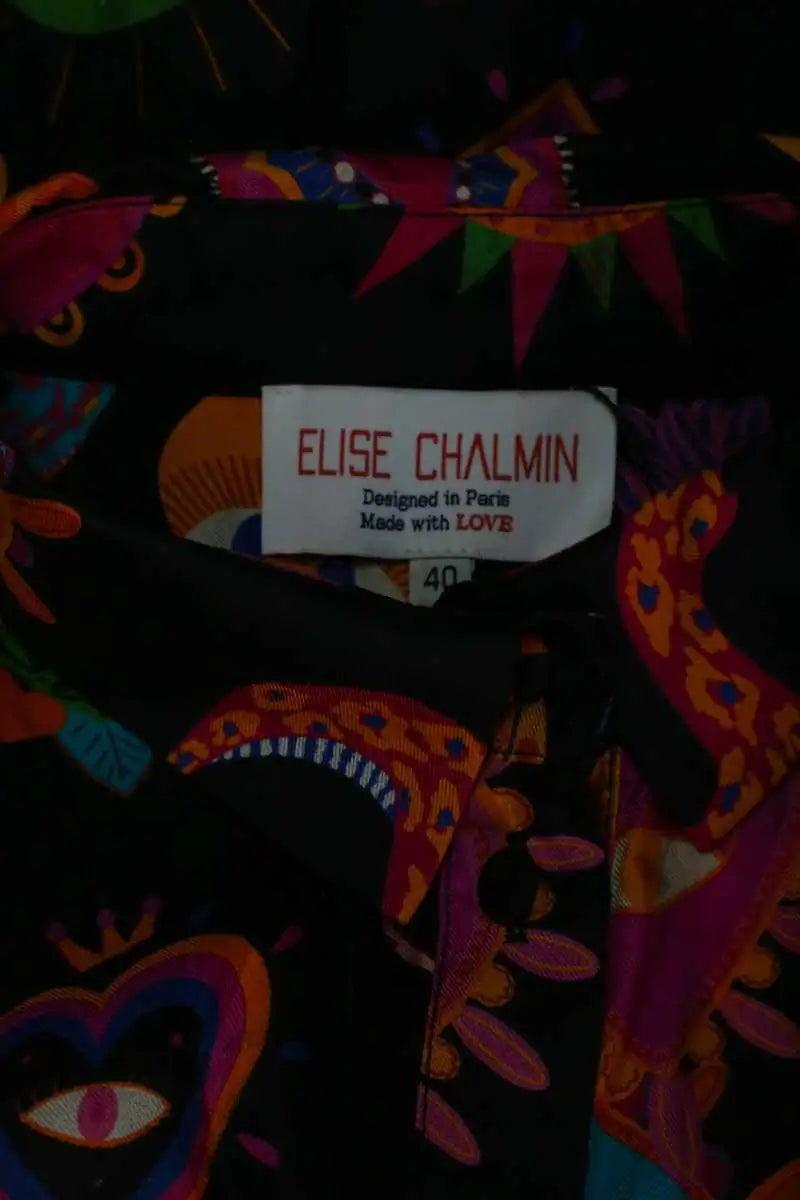 Chemise Elise Chalmin Noir en Soie