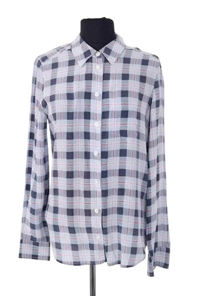 Chemise Equipment Bleu en Soie, taille S - Seconde Main