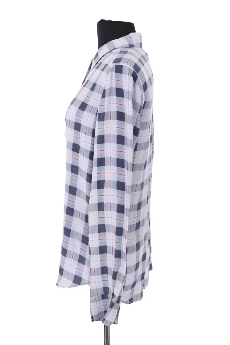 Chemise Equipment Bleu en Soie